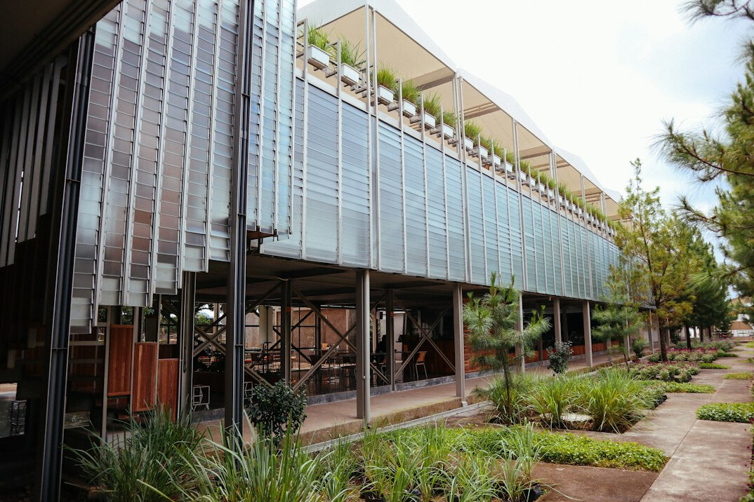 sustainable business center exterior