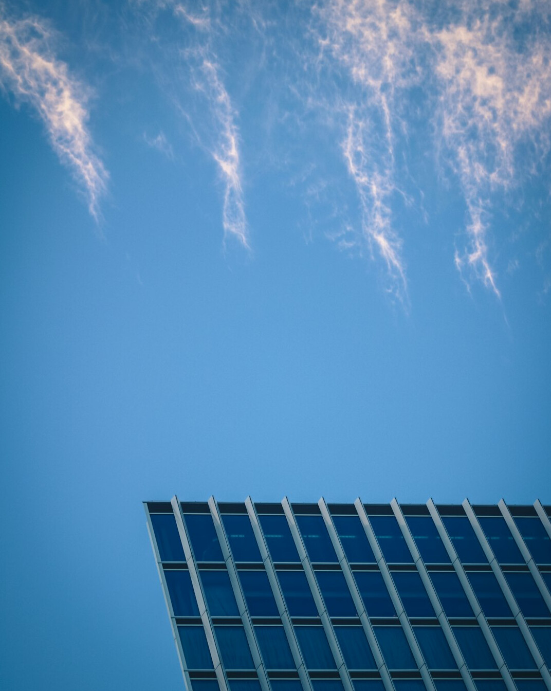 modern office building with solar panels
